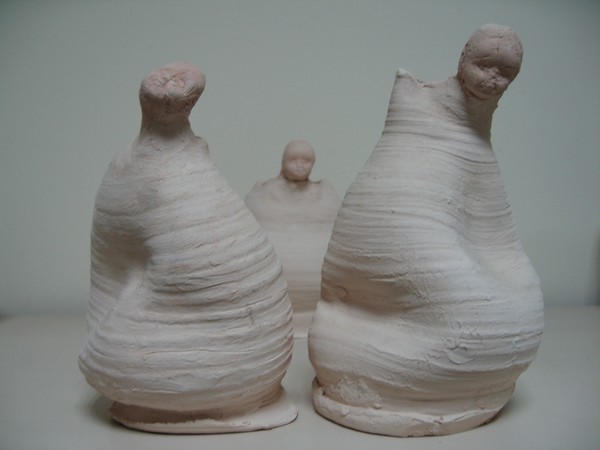 Relaciones 2. gres cocido 20 x 15 x 15 cm.